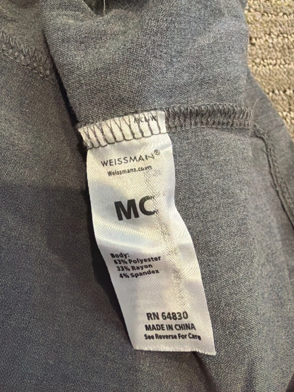 Weissman Woven Suit Blazer Gray AH15002 Size MC- Medium Child